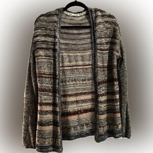 💰4/$20 Jolt Women's Multicolor Striped Cardigan | Size L